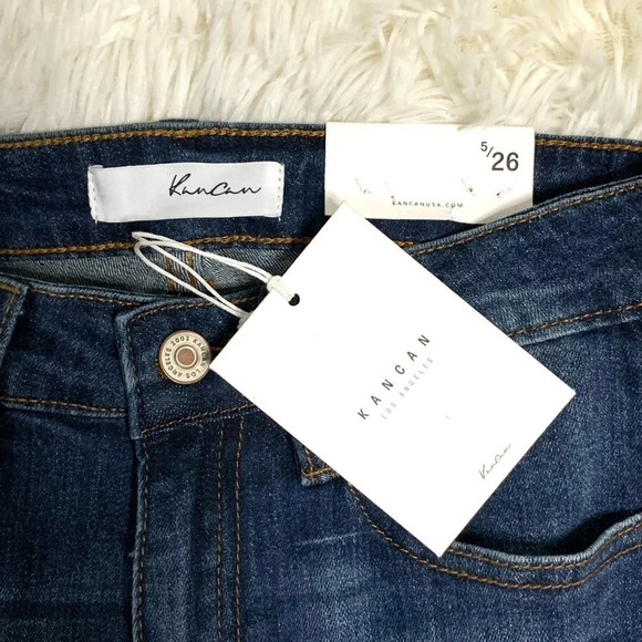 KANCAN jeans Mid Rise Ankel Destoyed Skinny Jeans, 5/26. New with tag - Picture 15 of 16
